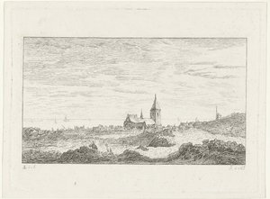 Dorp aan zee door Reinierus Albertus Ludovicus baron van Isendoorn à Blois