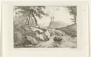 Landschap met waterval