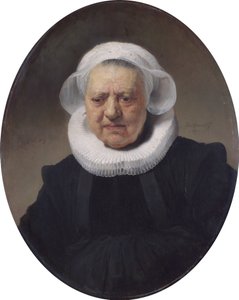 Portret van Aechje Claesdr. Pesser door Rembrandt van Rijn