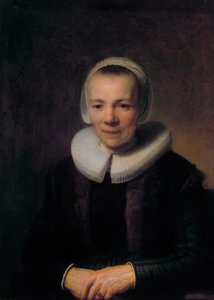 Portrait of Baertje Martens door Rembrandt