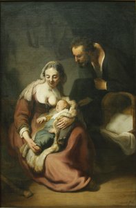 De Heilige Familie door Rembrandt