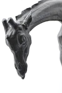 Grote Giraffe met Gebogen Hoofd, gemodelleerd 1909-10, gegoten voor 1913 door Rembrandt Bugatti