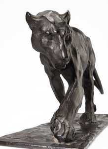 Panter wandelend, achterpoot opgetild, c.1904