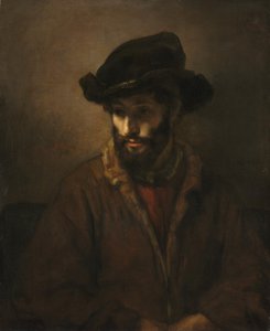 Een bebaarde man met een hoed, ca. 1655-1660