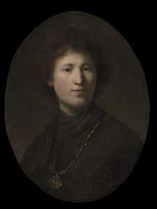 Een jonge man met een ketting, c.1630 door Rembrandt van Rijn