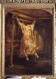 Runderkarkas. Schilderij door Harmensz Van Rijn Rembrandt (1606-1669)