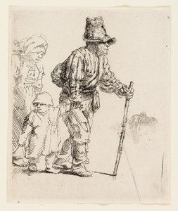 Boerenfamilie op de zwerftocht, c.1652