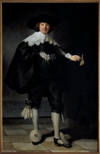 Portret van Maertens Soolmans door Rembrandt van Rijn
