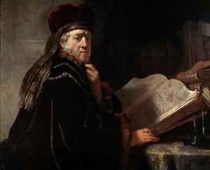 Portret van de wijze