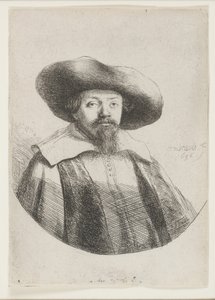 Samuel Manasseh Ben Israel, Joodse Auteur door Rembrandt van Rijn