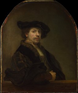 Zelfportret op 34-jarige leeftijd door Rembrandt van Rijn