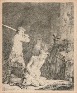 De onthoofding van Johannes de Doper, 1640 door Rembrandt van Rijn
