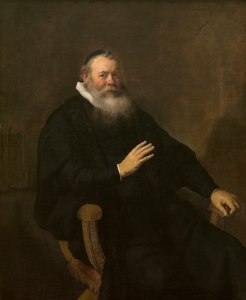 De prediker Eleazar Swalmius door Rembrandt Harmensz. van Rijn