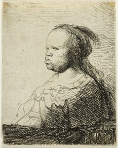 De Witte Negerin, c.1630 (ets op papier)