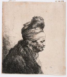Derde oostelijke kop door Rembrandt Harmensz. van Rijn