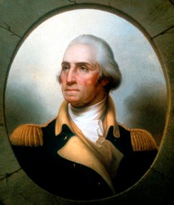 George Washington 1732-99, eerste president van de Verenigde Staten 1789-97 door Rembrandt Peale
