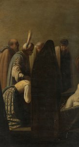 De Opwekking van Lazarus door Rembrandt van Rijn (school of)