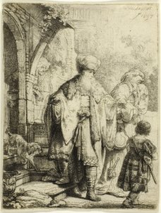 Abraham verdrijft Hagar en Ismaël