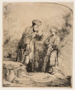 Abraham en Isaac door Rembrandt van Rijn