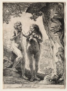 Adam en Eva, 1638 door Rembrandt van Rijn