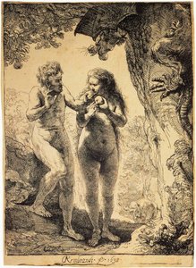 Adam en Eva, 1638 door Rembrandt van Rijn
