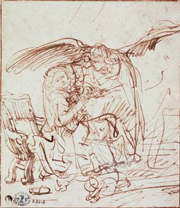 De Annunciatie door Rembrandt van Rijn