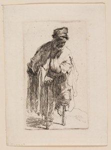 Bedelaar met Houten Been door Rembrandt van Rijn
