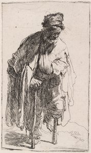 Bedelaar met een houten been, ca. 1630