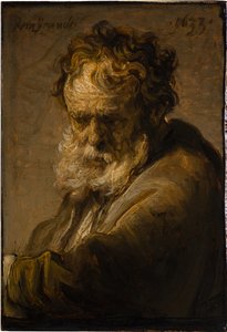 Buste van een bebaarde oude man, 1633 door Rembrandt van Rijn
