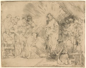 Christus verschijnt aan de apostelen door Rembrandt van Rijn
