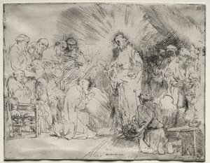 Christus Verschijnt aan de Apostelen door Rembrandt van Rijn