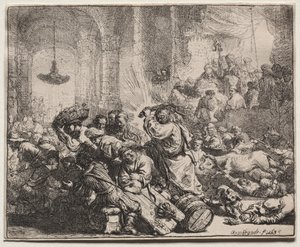 Christus verdrijft de geldwisselaars uit de tempel