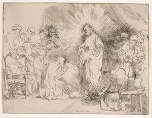 Christus verschijnt aan de apostelen door Rembrandt van Rijn
