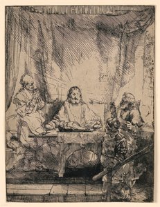 Christus in Emmaus: De grotere plaat