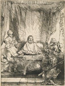 Christus in Emmaüs: de grotere afbeelding