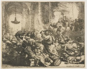 Christus verdrijft de geldwisselaars uit de tempel