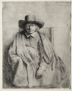 Clement de Jonghe, Prentverkoper door Rembrandt van Rijn
