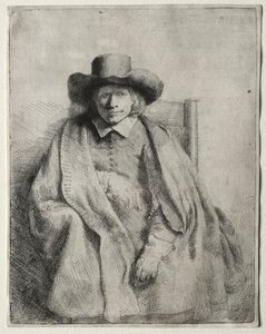 Clement de Jonghe, prentverkoper, 1651 door Rembrandt van Rijn
