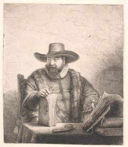 Cornelis Claesz Anslo, Doopsgezinde predikant door Rembrandt van Rijn