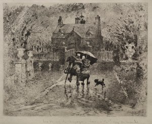 Buren op het Platteland door Rembrandt van Rijn