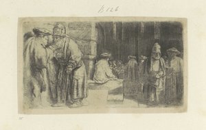 De Farizeeërs in de Tempel door Rembrandt van Rijn