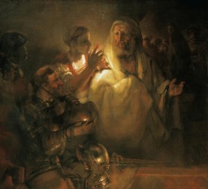 De apostel Petrus verloochent Christus