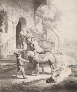 De barmhartige Samaritaan door Rembrandt van Rijn