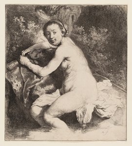 Diana in het bad door Rembrandt van Rijn