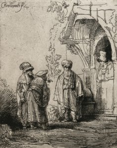 De drie oosterlingen door Rembrandt van Rijn