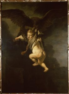 Ganymed in de klauwen van de adelaar door Rembrandt van Rijn