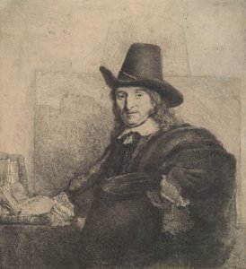 Jan Asselijn, schilder Krabbetje, ca. 1647 door Rembrandt van Rijn