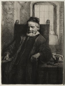 Jan Lutma, goudsmid door Rembrandt van Rijn