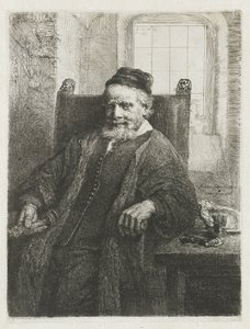 Jan Lutma, goudsmid door Rembrandt van Rijn