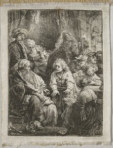 Jozef vertelt zijn dromen, 1638 door Rembrandt van Rijn